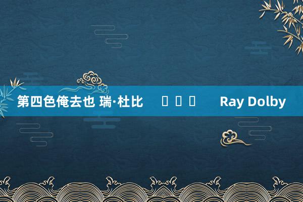 第四色俺去也 瑞·杜比     			     Ray Dolby