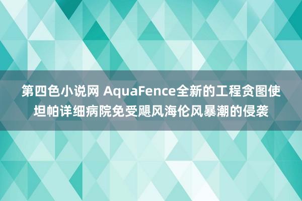 第四色小说网 AquaFence全新的工程贪图使坦帕详细病院免受飓风海伦风暴潮的侵袭